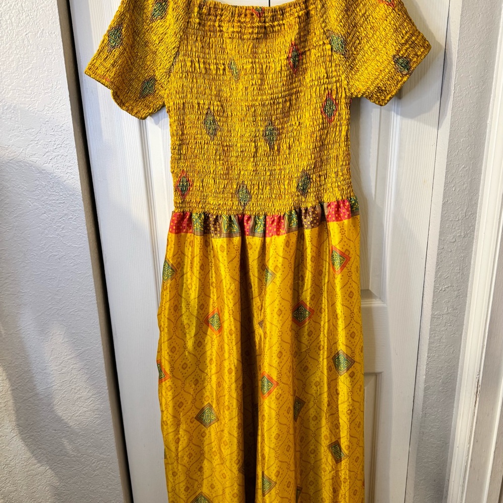 Golden‎ Yellow Handmade Jumpsuit